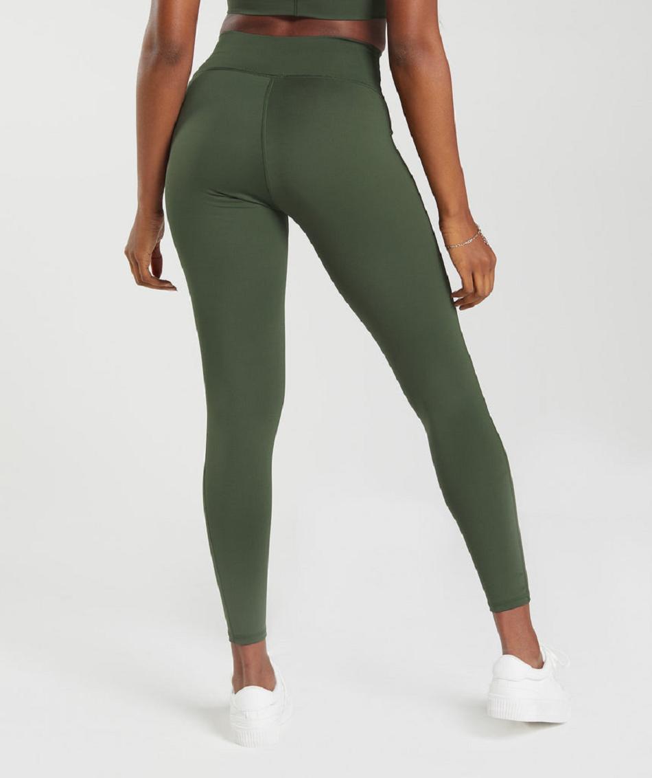 Leggins Gymshark Elevate Mujer Verde Oliva | CO 2821VRW